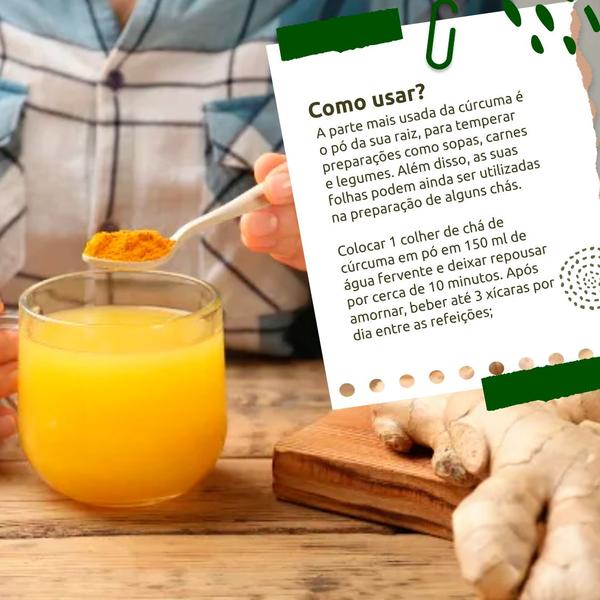Kit 3 Cúrcuma em Pó Super Premium 300g Alto teor de curcumina - Mais Planta Imagem de Kit 3 Cúrcuma em Pó Super Premium 300g Alto teor de curcumina