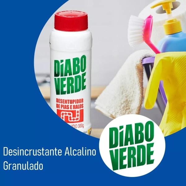 Imagem de Kit 3 Desentupidor Granulado De Ralo, Vaso E Pia Diabo Verde 300g