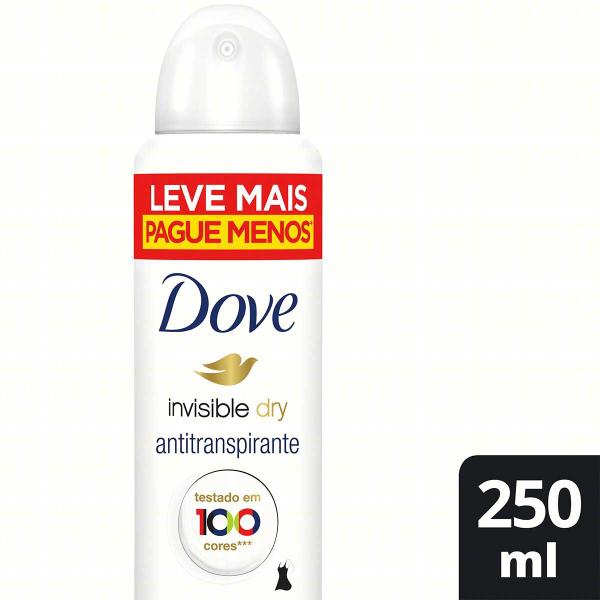 Imagem de kit 3 Desodorante Antitranspirante Dove Invisible Dry 48h 250ml