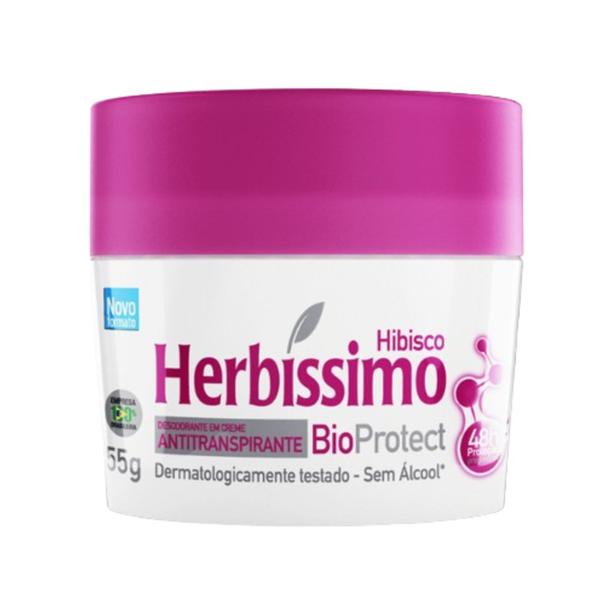 Kit 3 Desodorante Bioprotect Hibisco Herbíssimo 55G - Dana - Dana Cosméticos Imagem de Kit 3 Desodorante Bioprotect Hibisco Herbíssimo 55G - Dana