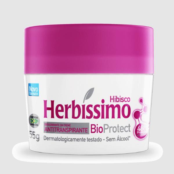Kit 3 Desodorante Bioprotect Hibisco Herbíssimo 55G - Dana - Dana Cosméticos Imagem de Kit 3 Desodorante Bioprotect Hibisco Herbíssimo 55G - Dana