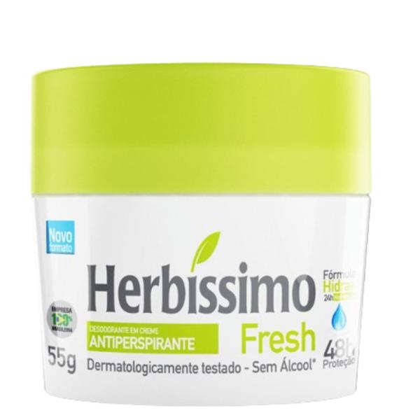 Imagem de Kit 3 Desodorante Creme Fresh Herbíssimo 55G - Dana