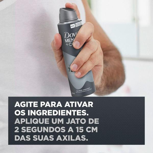 Imagem de Kit 3 Desodorantes Aerosol Dove Men+Care Sem Perfume 150ml