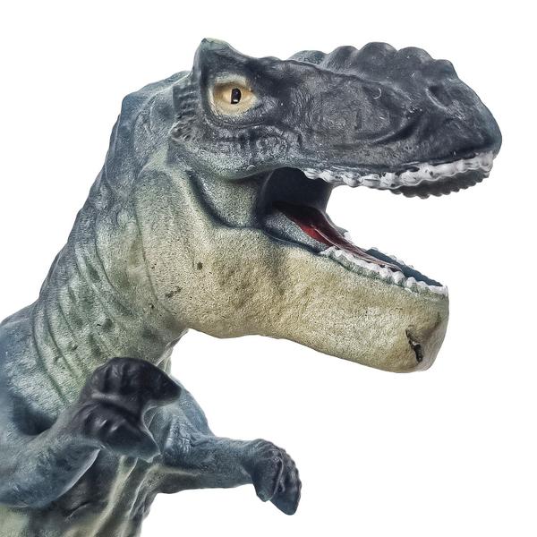 Imagem de Kit 3 Dinossauros Boneco Emborrachado T-rex Triceratops