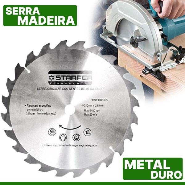 Imagem de Kit 3 Disco Serra Circular Widea Madeira 24 Dentes 7.1/4 Disco de Corte 180mm