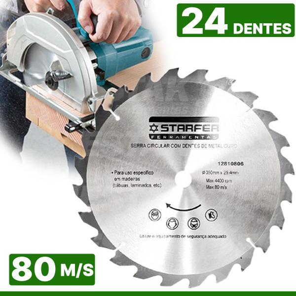 Imagem de Kit 3 Disco Serra Circular Widea Madeira 24 Dentes 7.1/4 Disco de Corte 180mm