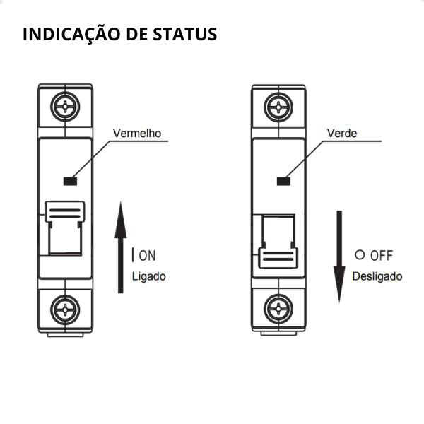 Imagem de Kit 3 Disjuntor Monopolar DIN 40A 3kA Curva C Tramontina