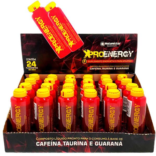 Imagem de Kit 3 Display XProEnergy 72 flaconetes 20ml Suplemento Energia Cafeína Taurina e Guaraná Natunectar