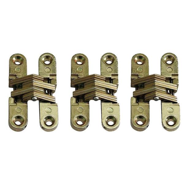 Kit 3 Dobradiça Invisível 60Mm Cruz Para Portas Interna - Rayco Imagem de Kit 3 Dobradiça Invisível 60Mm Cruz Para Portas Interna