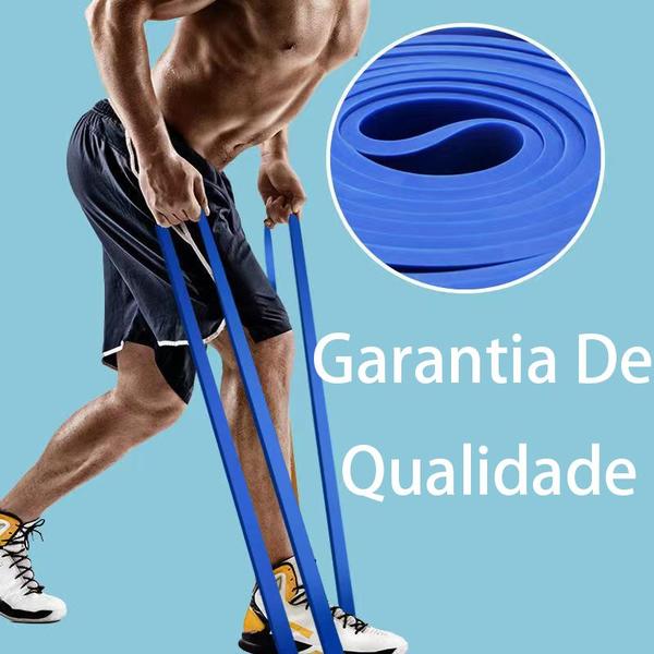 Imagem de Kit 3 Elástico Extensor Bumbum Band Musculação Fitness Treino Em Casa Fortalecimento Musculação