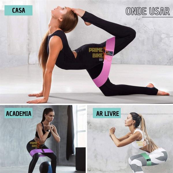 Kit 3 Elasticos de Exercícios Treino Hip Resistance Bands Academia Faixas de Resistencia - LOJA SP MARCO FERRARI MIX Imagem de Kit 3 Elasticos de Exercícios Treino Hip Resistance Bands Academia Faixas de Resistencia
