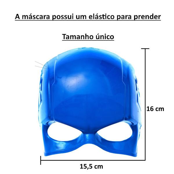 Imagem de Kit 3 em 1 Máscara Copo e Caneca do Capitão América Infantil