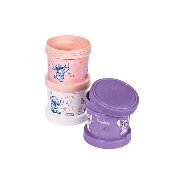 Imagem de Kit 3 Em 1 Shakeira 600ml + 03 Potes Stitch Disney Plasútil