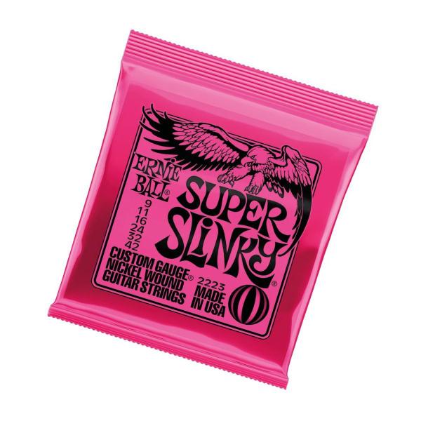 Imagem de Kit 3 Encordoamento Guitarra 009 Ernie Ball Super Slinky Níquel