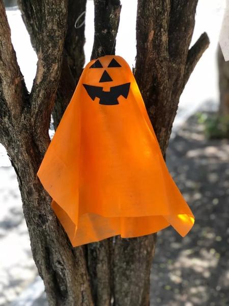 Imagem de Kit 3 Enfeites Decoração De Halloween - Cabeça De Fantasma P