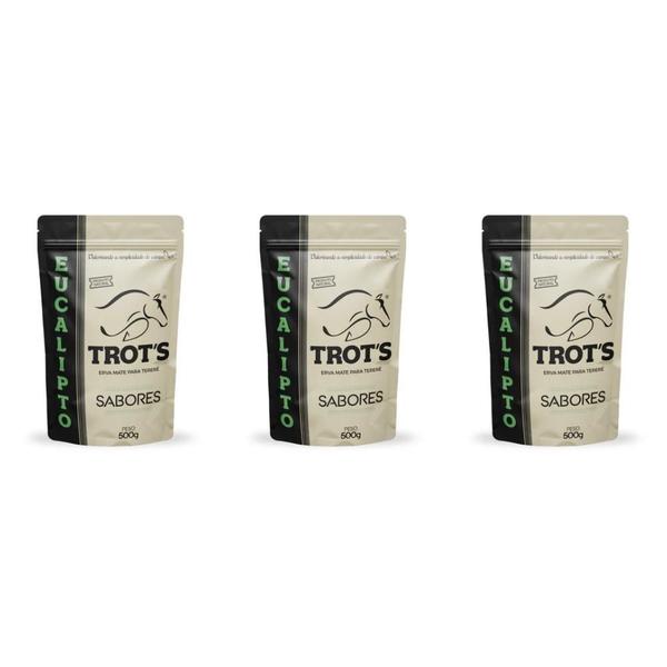 Imagem de Kit 3 Erva Mate Para Tereré Sabor Eucalipto Trots 500g