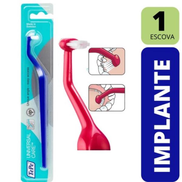 Kit 3 Escovas Dentais Para Implantes - Tepe Universal Care Imagem de Kit 3 Escovas Dentais Para Implantes - Tepe Universal Care