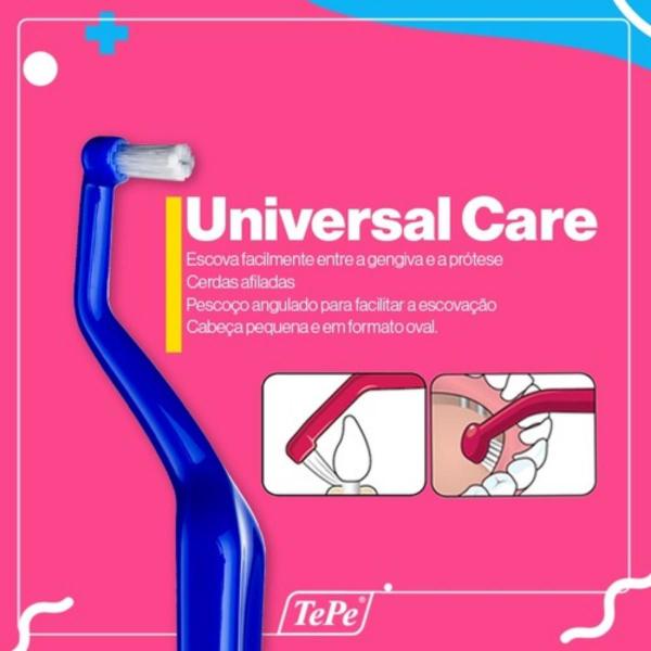 Kit 3 Escovas Dentais Para Implantes - Tepe Universal Care Imagem de Kit 3 Escovas Dentais Para Implantes - Tepe Universal Care