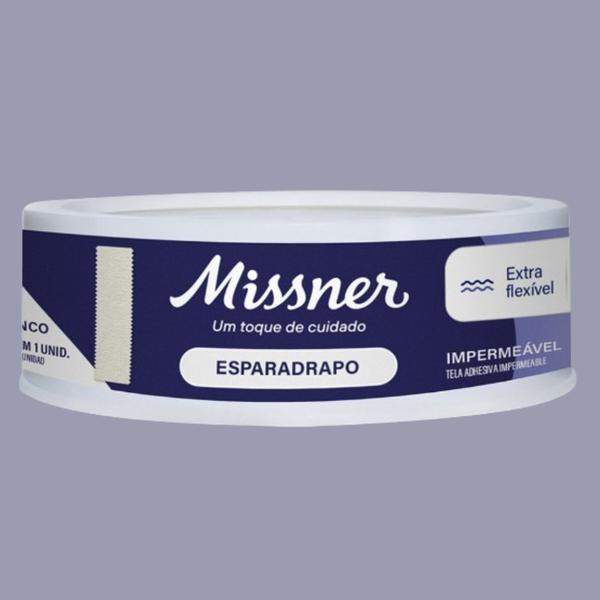 Imagem de Kit 3 Esparadrapo Impermeável Branco 1,2cm X 4,5m - Missner