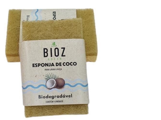 Imagem de Kit 3 Esponja De Coco Biodegradável Bioz Green