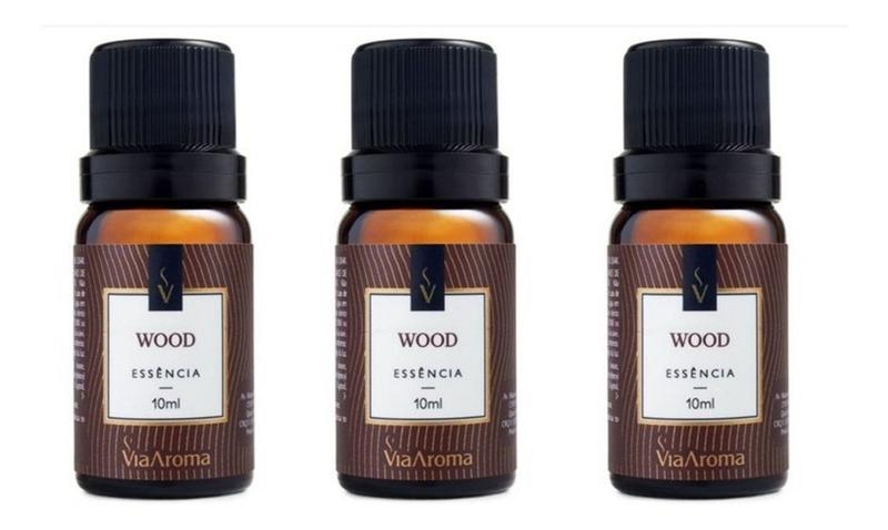 Kit 3 Essencias Aromaticas Para Aparelho Aromatizador Eletrico - Wood - Via Aroma 10ml Imagem de Kit 3 Essencias Aromaticas Para Aparelho Aromatizador Eletrico - Wood - Via Aroma 10ml