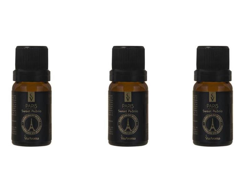 Imagem de Kit 3 Essências Paris/Sweet Peônia - 10Ml Via Aroma