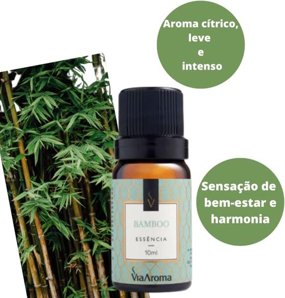 Kit 3 Essências Via Aroma - Aromatizador Aromaterapia 10ml Maça, Vanilla, Lavanda, Cerejeira, Bamboo Imagem de Kit 3 Essências Via Aroma - Aromatizador Aromaterapia 10ml Maça, Vanilla, Lavanda, Cerejeira, Bamboo