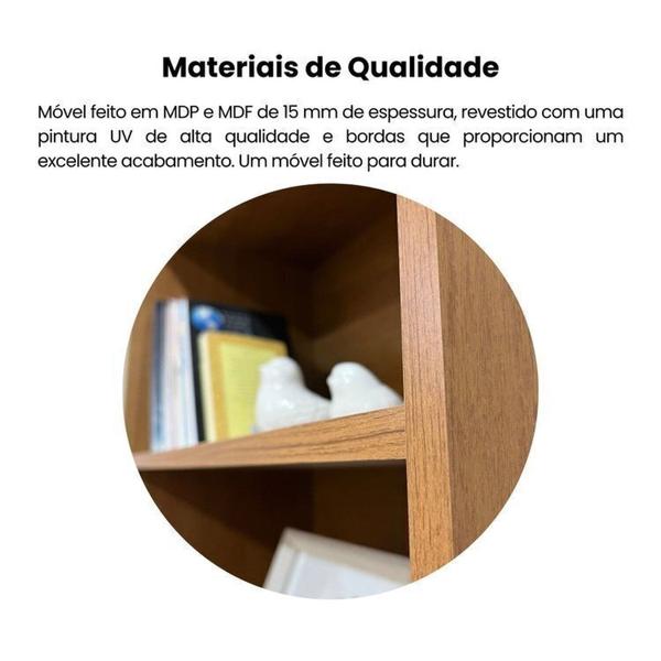 Imagem de Kit 3 Estantes para Livros com 5 Prateleiras 180cmx60cm