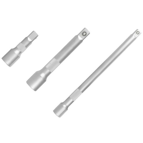 Imagem de Kit 3 Extensores Para Soquete Com Encaixe 1/2 (12,7mm)