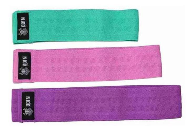 Imagem de Kit 3 Faixas Elásticas De Exercício Hip Resistance Bands