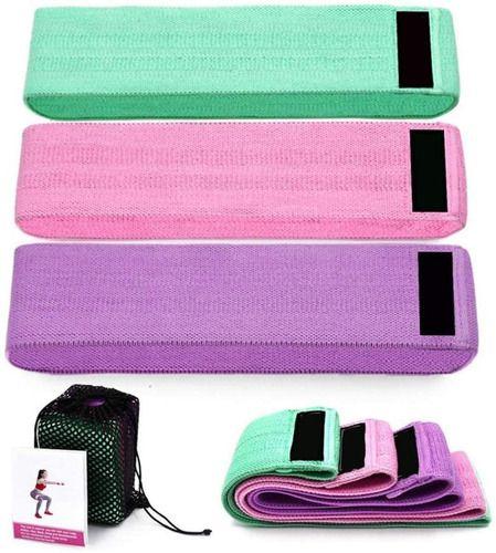 Imagem de Kit 3 Faixas Elasticas De Exercicios Hip Resistance Bands