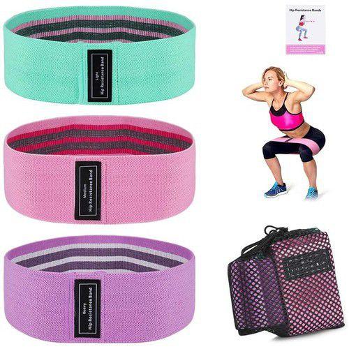 Kit 3 Faixas Elásticas Exercícios Resistance Bands Hip - OEM Imagem de Kit 3 Faixas Elásticas Exercícios Resistance Bands Hip