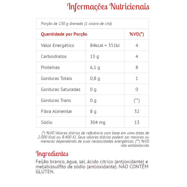 Imagem de Kit 3 Feijão Branco Oderich 380g 