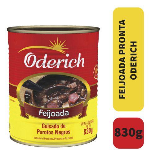 Kit 3 Feijoada Pronta Oderich Enlatada 830g Imagem de Kit 3 Feijoada Pronta Oderich Enlatada 830g
