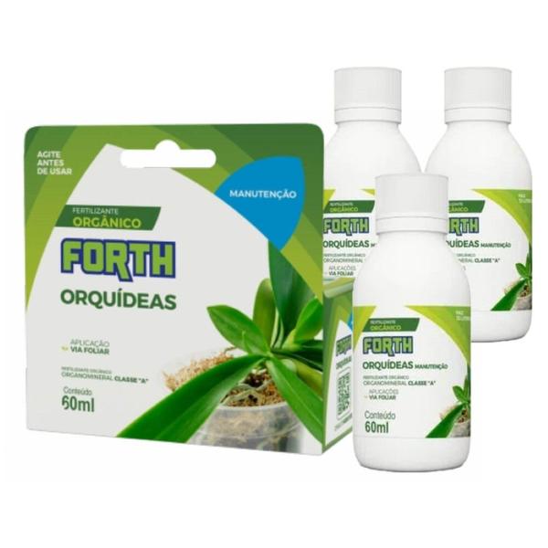 Imagem de Kit 3 Fertilizante Forth Concentrado Orquídeas 60ml