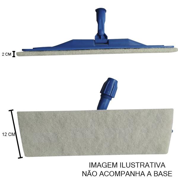 Imagem de Kit 3 Fibra Limpeza Leve Abrasiva Para Suporte LT Plus Branca 40cm