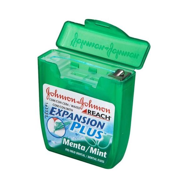 Imagem de Kit 3 Fio Dental Reach Expansion Plus Menta Johnson's 50m