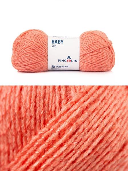 Imagem de Kit 3 Fio/Lã Misto de Acrílico Pingouin Baby 40g (linha bebe) TEX 308