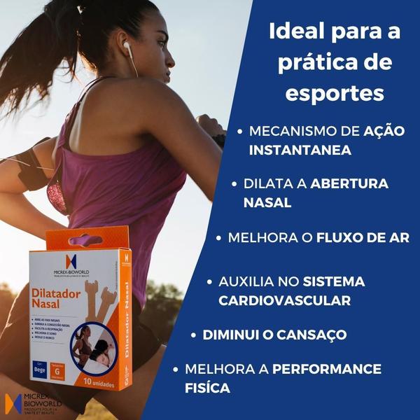 Imagem de Kit 3 Fita Dilatador Nasal Tamanho G 10 Unidades