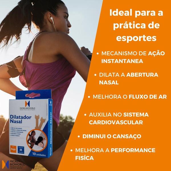 Imagem de Kit 3 Fita Dilatador Nasal Tamanho M 10 Unidades