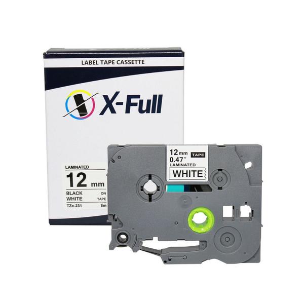 Kit 3 Fitas Compatíveis P/ Rotuladora Brother Tze-231 Tzc-231 - X-Full Imagem de Kit 3 Fitas Compatíveis P/ Rotuladora Brother Tze-231 Tzc-231