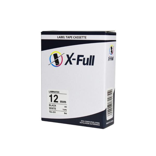 Kit 3 Fitas Compatíveis P/ Rotuladora Brother Tze-231 Tzc-231 - X-Full Imagem de Kit 3 Fitas Compatíveis P/ Rotuladora Brother Tze-231 Tzc-231