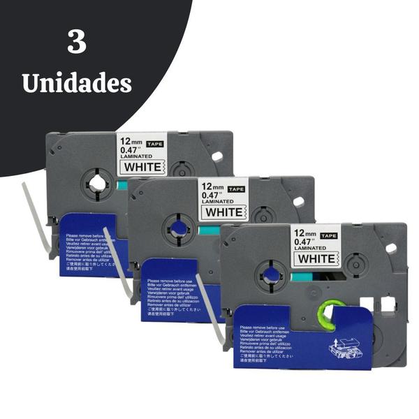 Kit 3 Fitas Compatíveis P/ Rotuladora Brother Tze-231 Tzc-231 - X-Full Imagem de Kit 3 Fitas Compatíveis P/ Rotuladora Brother Tze-231 Tzc-231