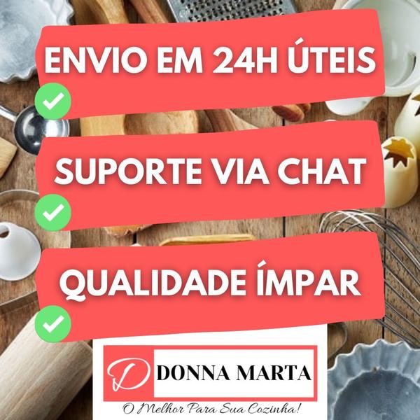 Imagem de Kit 3 Forma Assadeira Bolo Redonda Alta 16x10 / 18x10 / 20x10 - Donna Marta