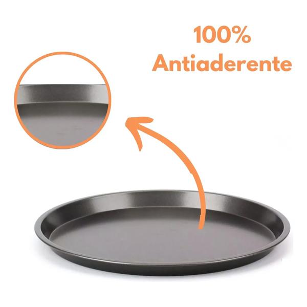 Imagem de Kit 3 Formas Antiaderente Pizza 36cm Teflon Quality House