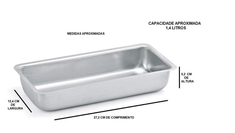 Imagem de Kit 3 Formas Assadeira Pão Caseiro De 27 cm