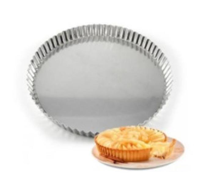 Kit 3 Formas Torta Crespa Fundo Falso / Removível 24,28,30cm - Chicky Formas Imagem de Kit 3 Formas Torta Crespa Fundo Falso / Removível 24,28,30cm