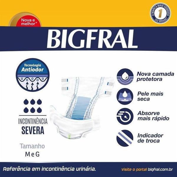 Imagem de Kit 3 - Fralda Geriátrica Bigfral Noturna M - 8 Un Cada