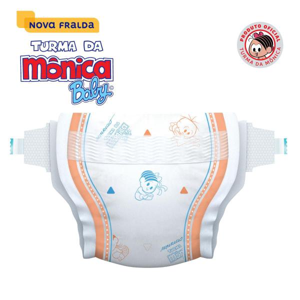 Imagem de Kit 3 Fraldas Turma da Mônica Baby Jumbo XXG com 16un cada