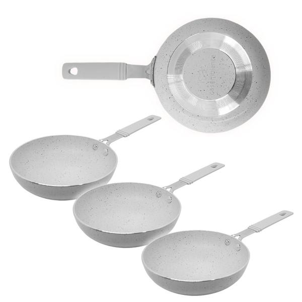 Kit 3 Frigideira De Ovo Cerâmica Antiaderente Vanilla 14cm - CASAMBIENTE Imagem de Kit 3 Frigideira De Ovo Cerâmica Antiaderente Vanilla 14cm